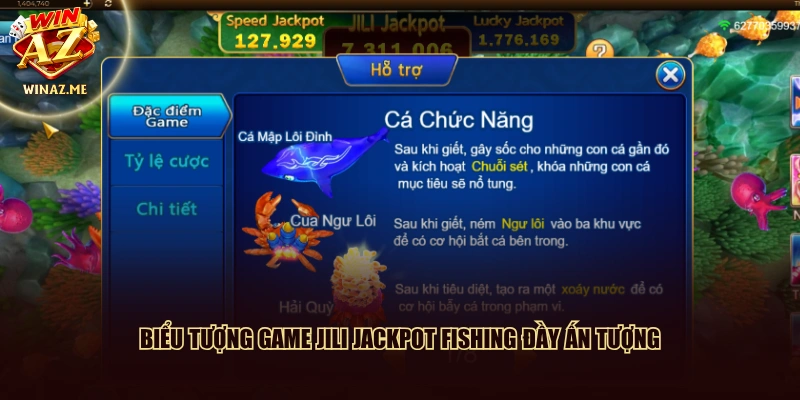 Biểu tượng game JILI jackpot fishing đầy ấn tượng