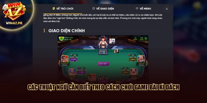 Các thuật ngữ cần biết theo cách chơi game bài Xì Dách