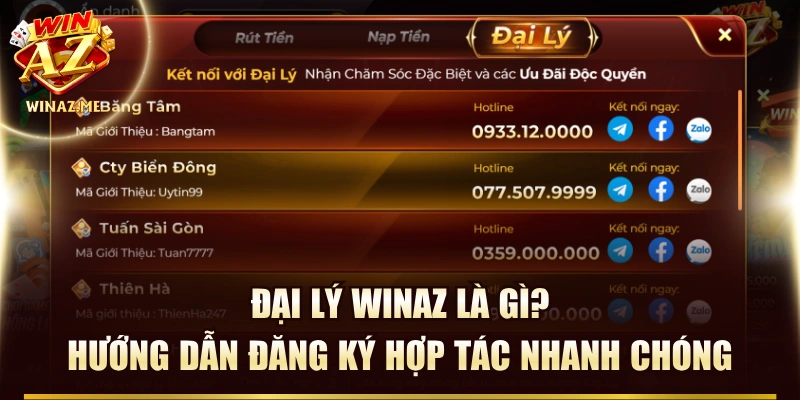 Đại Lý Winaz Là Gì? Hướng Dẫn Đăng Ký Hợp Tác Nhanh Chóng