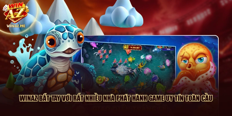 WinAZ bắt tay với rất nhiều nhà phát hành game uy tín toàn cầu